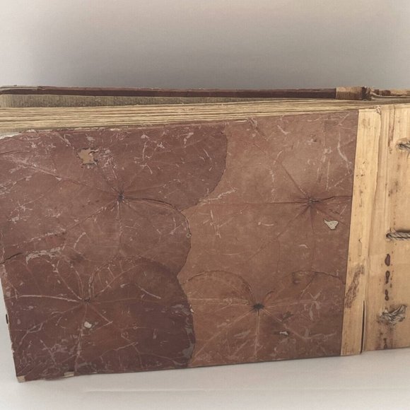 Photo Album Book Made From Leaf's, Stick, Bamboo, String Hand Made Book - Picture 4 of 13